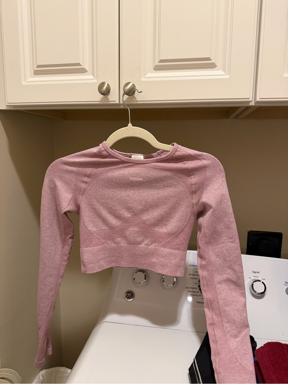 Gymshark Dusty Pink Seamless Long Sleeve Crop